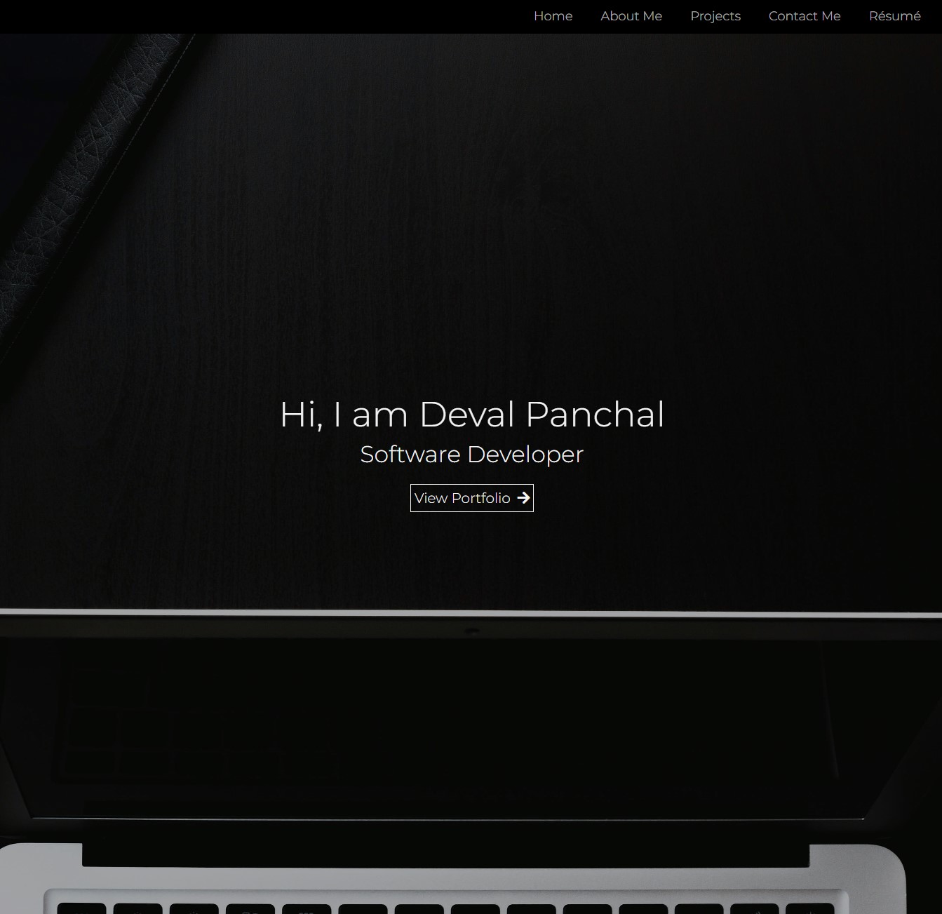 First Portfolio Website